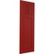 Ekena Millwork True Fit PVC San Miguel Mission Style Fixed Mount Shutters, Fire Red, 12W x 32H, PR TFP001SM12X032BR - alternate 6